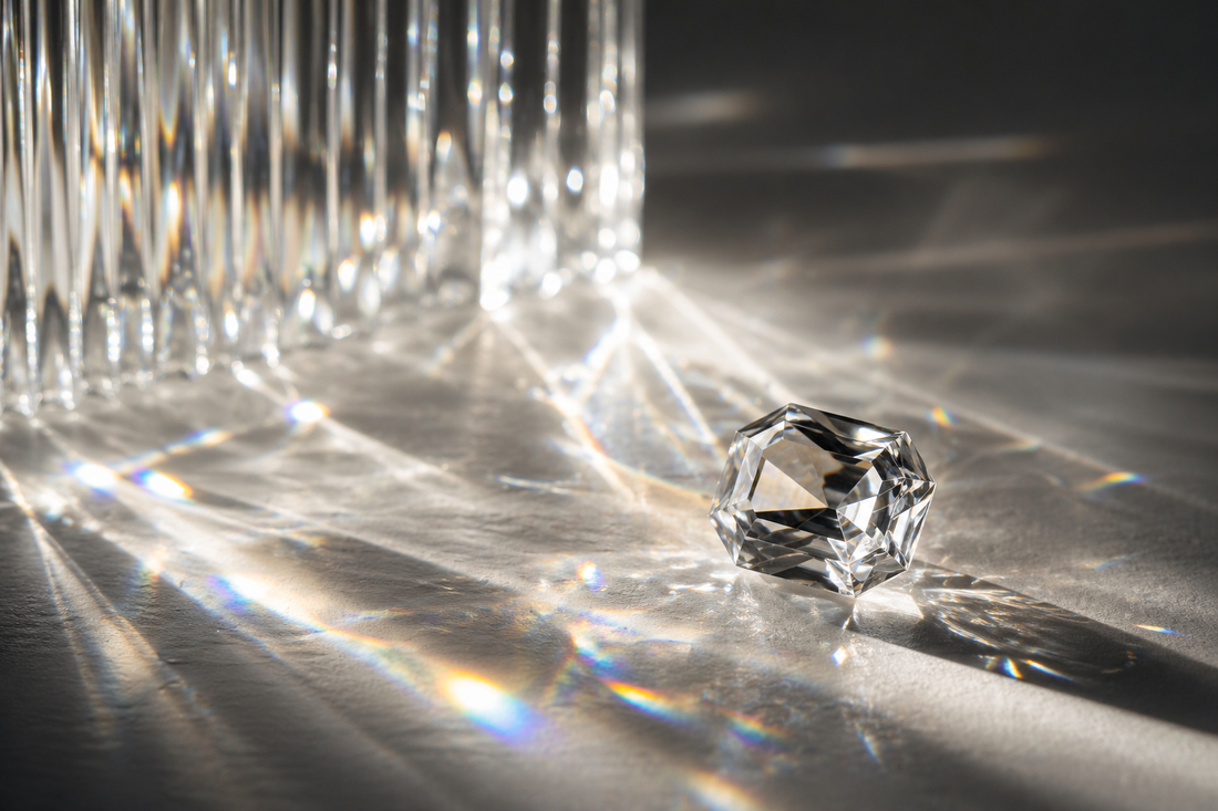 Glacier & Aurealis sparkling Moissanite